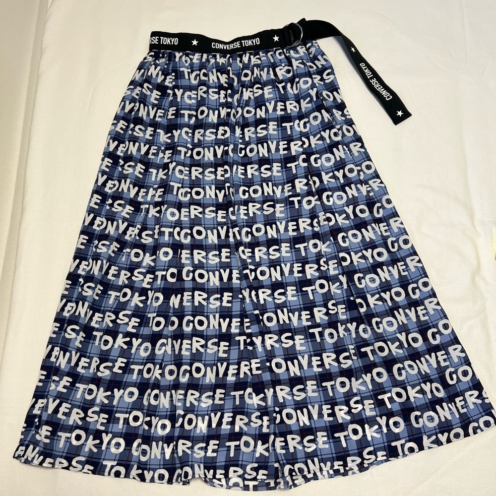 Converse Navy and White A-Line Skirt
